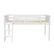 preview thumbnail 25 of 30, Twin Size Wooden Low Loft Bed With Ladder,Ladder Can Be Placed on the Left Or Right