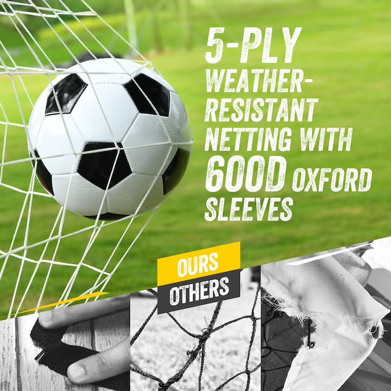 12 x 6 FT Portable Soccer Goal Soccer Net for Backyard