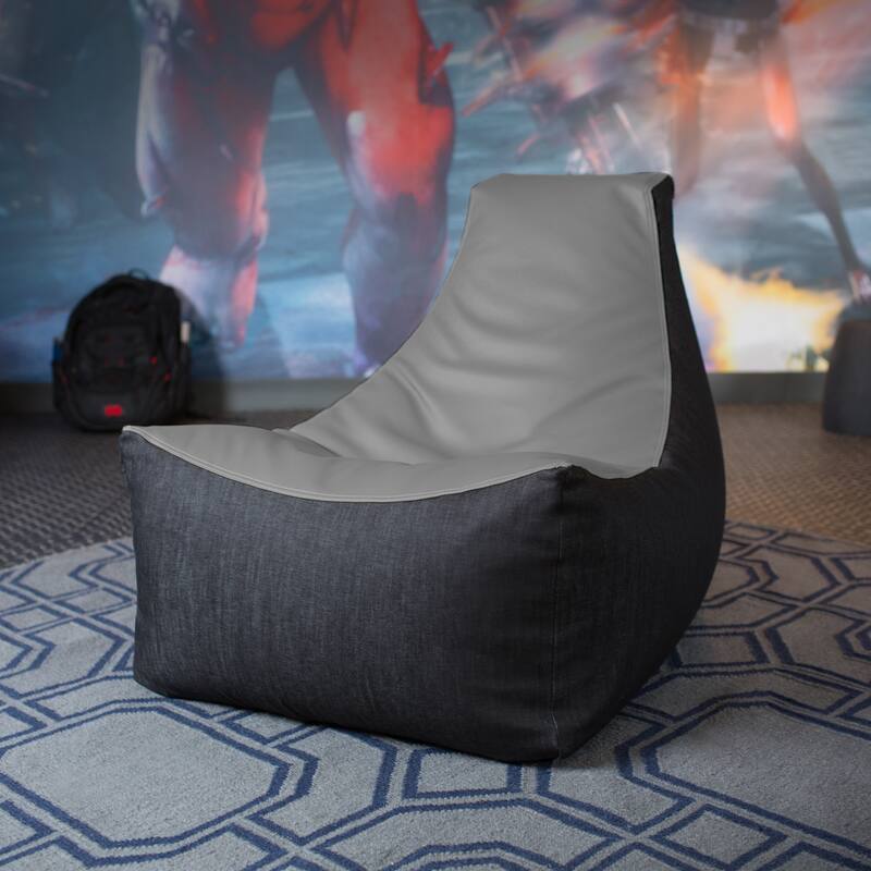 Jaxx Pixel Bean Bag Gaming Chair - Charcoal