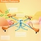 preview thumbnail 4 of 6, Outdoor Kids Spinning Seesaw, Backyard Sit and Rotation Teeter Totter - Multicolor
