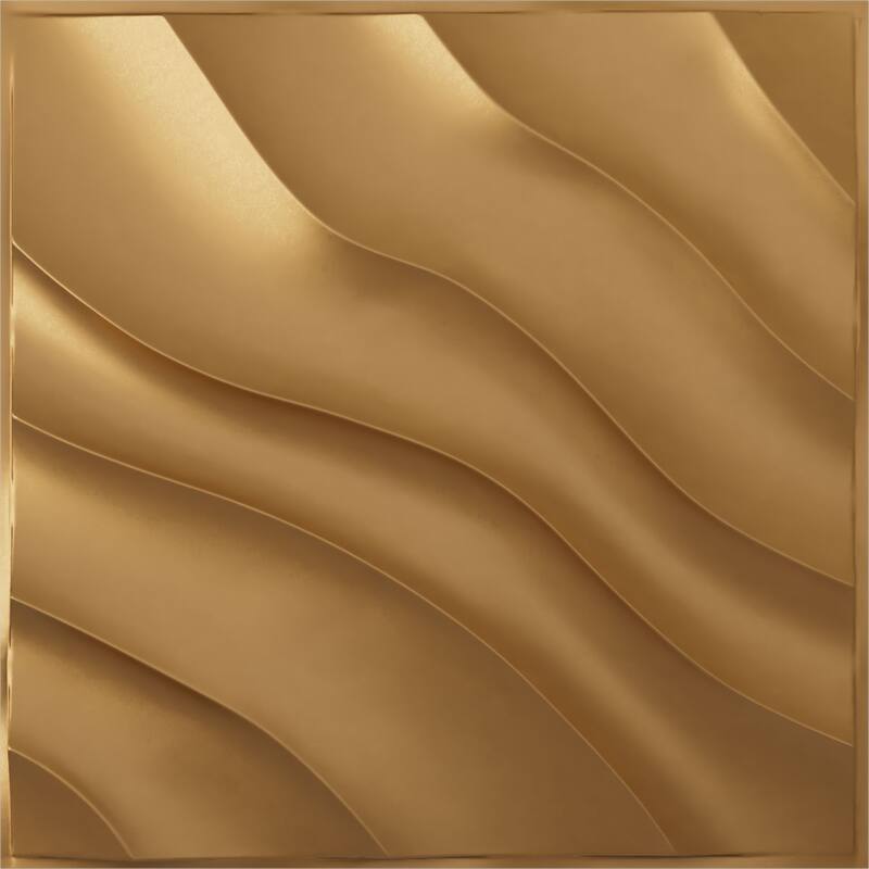 19 5/8"W x 19 5/8"H Modern Wave EnduraWall Decorative 3D Wall Panel