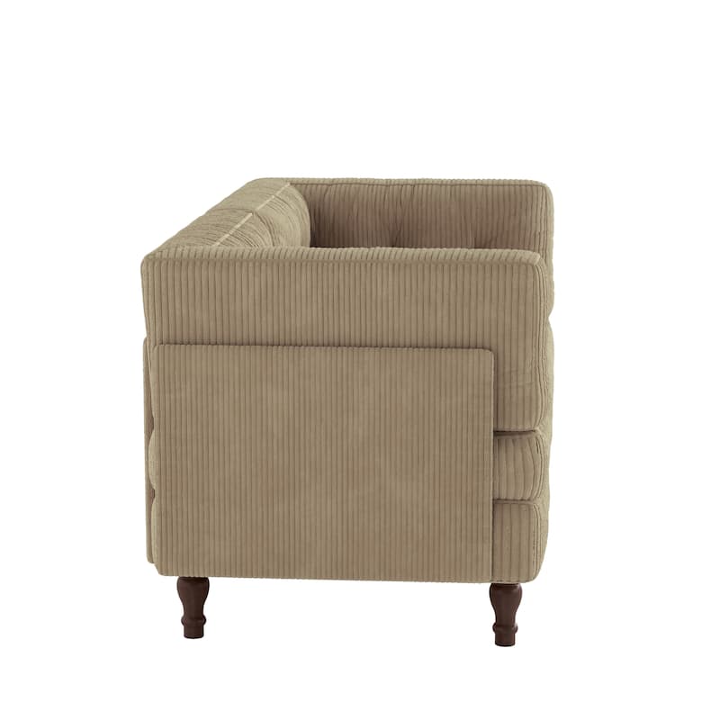 Oversized Sofa Corduroy Tufted Modular Sectional Set