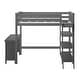 preview thumbnail 11 of 16, Max and Lily Twin High Loft Bed with Bookcase and Desk