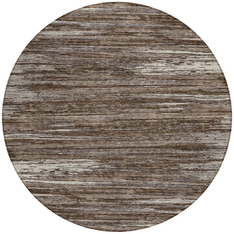HomeRoots Striped Transitional Rectangle Outdoor Rug