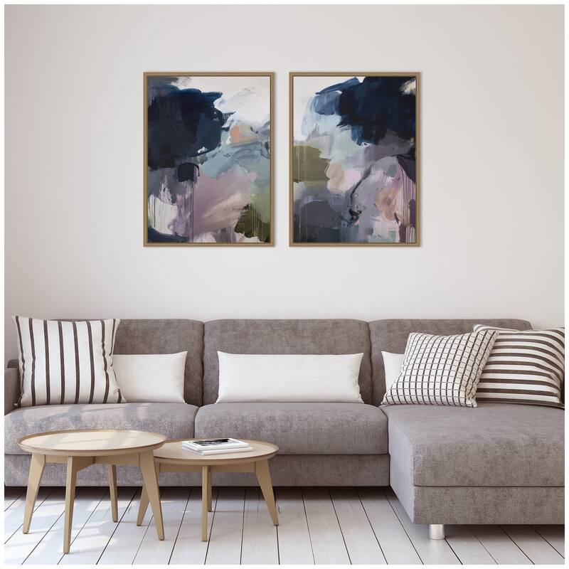 Kate and Laurel Under the Sky No. 1 & No. 2 2 Piece Framed Canvas Wall Art Set by Amy Lighthall