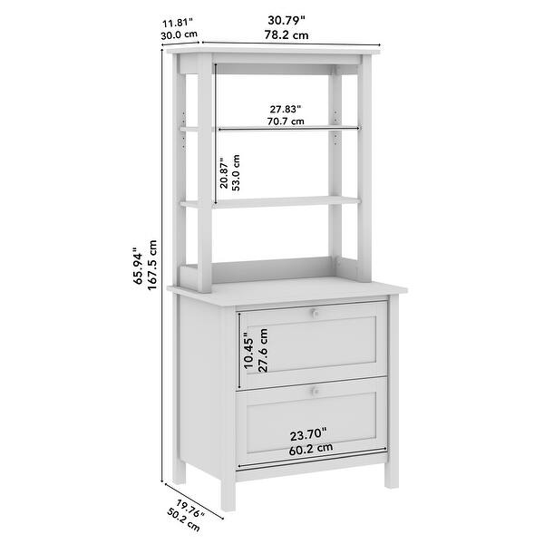Mayfield Bookcase with Drawers by Bush Furniture - Bed Bath & Beyond ...