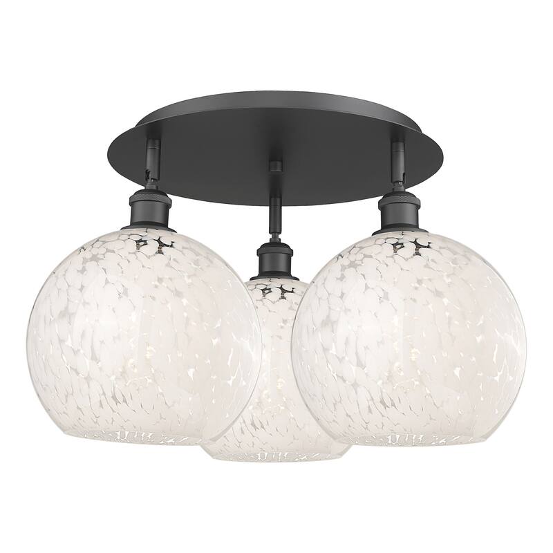 Innovations Lighting 516-3C-13-22-White Mouchette-Ceiling Fixture