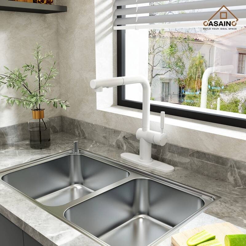 Single Handle Pull Out Sprayer Kitchen Faucet