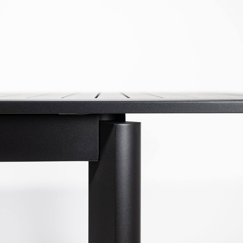 DESwan 108 in. x 39 in. Aluminum Extendable Rectangular Outdoor Dining Table
