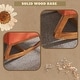 preview thumbnail 10 of 14, Accent Rocking Chair, Upholstered Nursery Glider Rocker, Orange and White