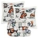 preview thumbnail 105 of 158, Indigo Hill by HiEnd Accents Campfire Sherpa Fleece Throw, 1PC or 3PC 3-Piece - Ranch Life - Duffle Bag