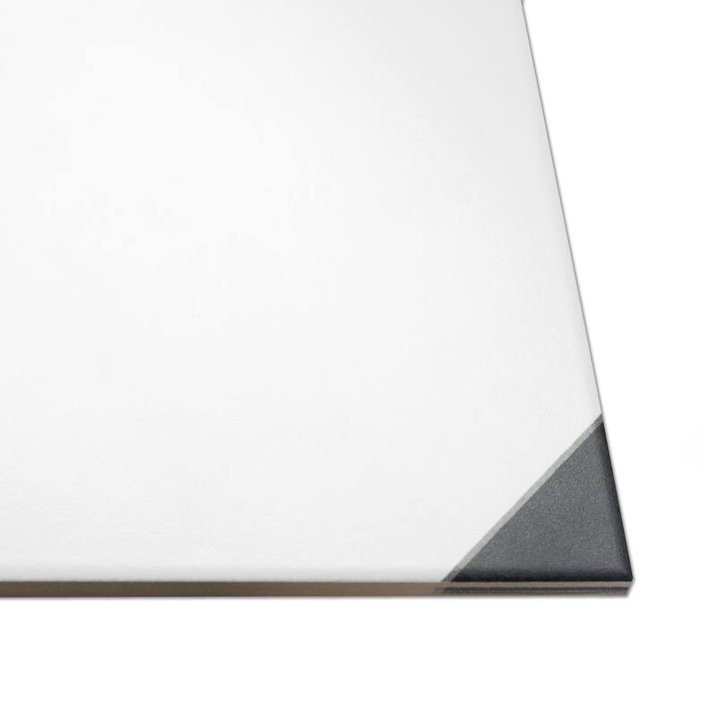 Merola Tile Chelsea Black 9-3/4" x 9-3/4" Porcelain Floor and Wall Tile