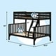 preview thumbnail 19 of 25, Max & Lily Scandinavian Twin over Full Bunk Bed with Ladder