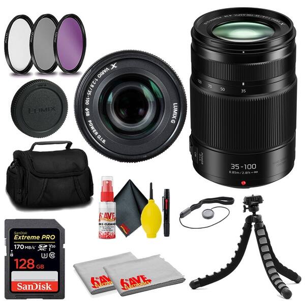 Panasonic Lumix G X Vario 35 100mm F 2 8 Ii Power O I S Lens Card More Black Overstock Panasonic Lumix G X Vario 35 100mm F 2 8 Ii Power O I S Lens Card More Black Overstock