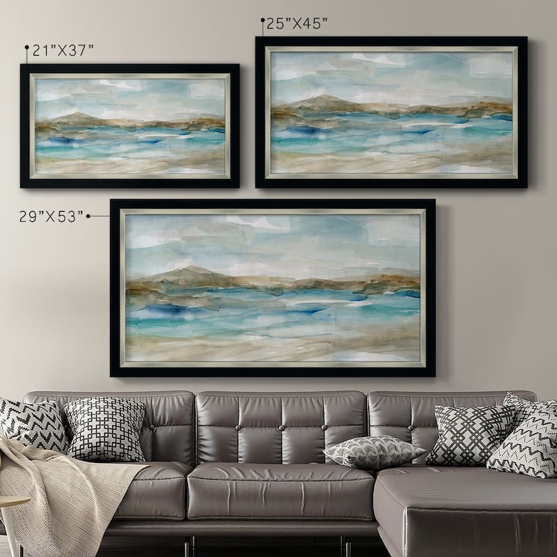 Peaceful Beach II Premium Framed Canvas- Ready to Hang