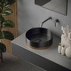 preview thumbnail 2 of 13, Karran Cinox Stainless Steel Round Vessel Sink