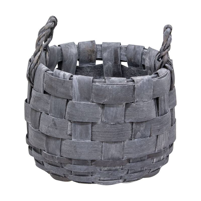 2/Set Natural Gathering Baskets w/Rope Handles