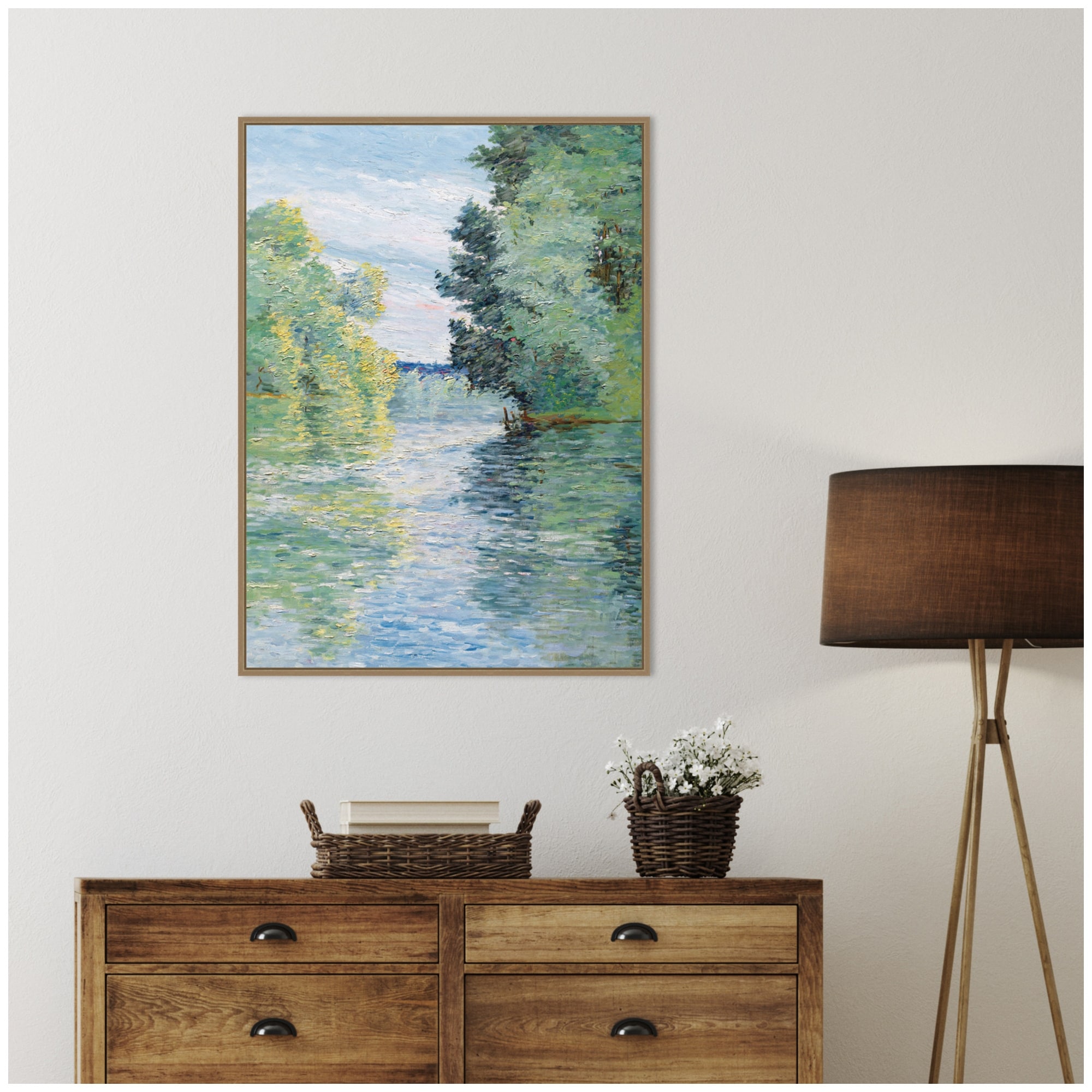Kate and Laurel Le Petit by Nostalgia Prints Framed Canvas Wall Art Print