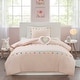 preview thumbnail 1 of 34, Intelligent Design Kids Tanya Tassel Comforter Set with Heart Shaped Throw Pillow Blush - Full - Queen