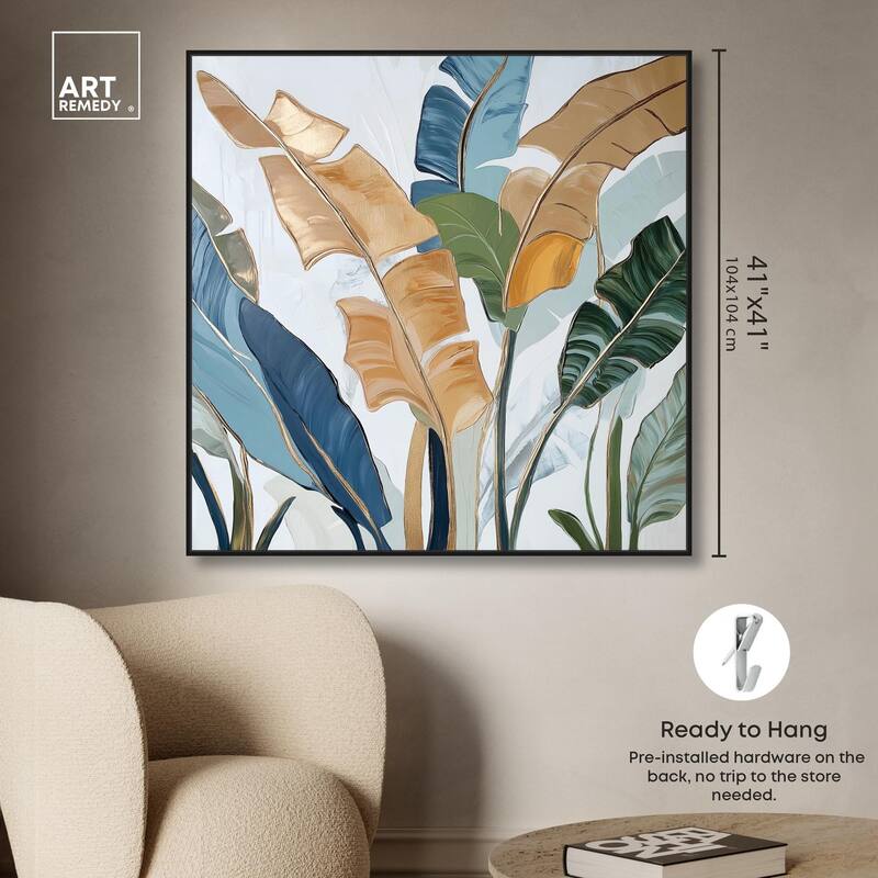 Paradise Fronds I Canvas by Art Remedy