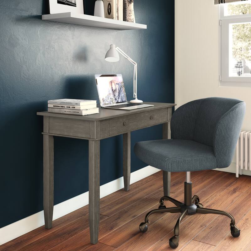 WYNDENHALL Sterling SOLID WOOD Transitional 42 inch Wide Home Office Desk
