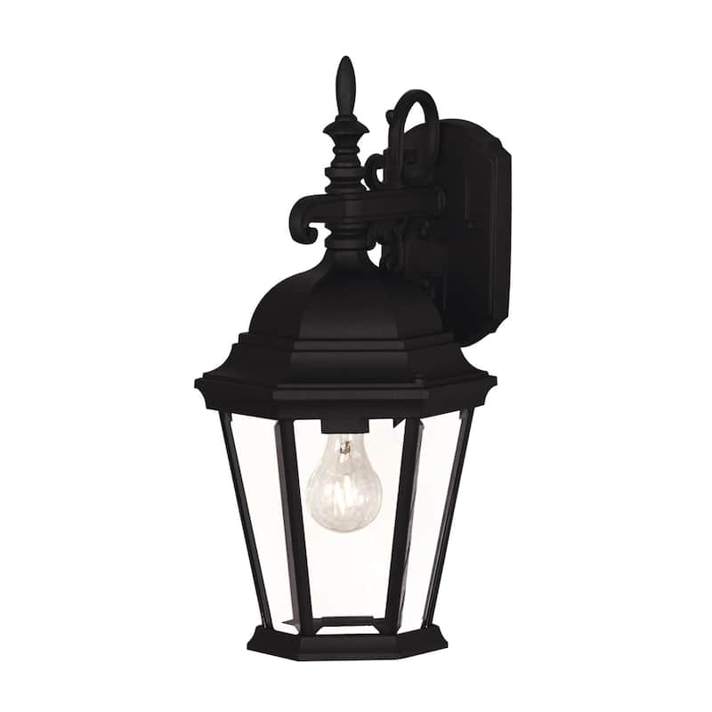 Meridian M50055 18" Tall Outdoor Wall Sconce - Black