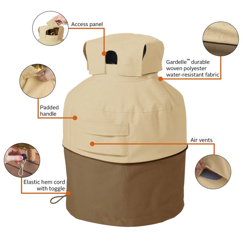 Classic Accessories Veranda Water-Resistant 7 Inch Propane Tank Cover