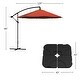 preview thumbnail 16 of 30, Pure Garden 10-Foot Offset Patio Umbrella with Square Base
