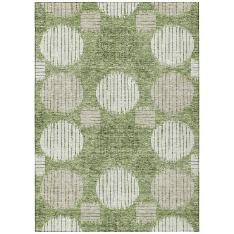 Machine Washable Indoor/ Outdoor Chantille Contemporary Dotty Rug