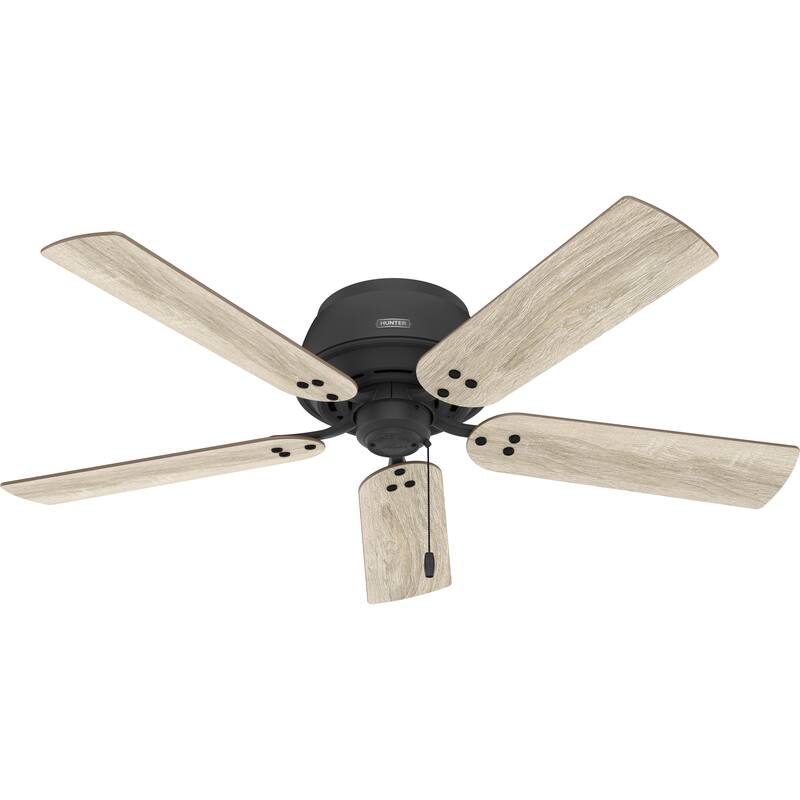 Hunter 52" Shady Grove Ceiling Fan with LED Light Kit/ Pull Chain, Standard or Flush Mount - Casual, Transitional