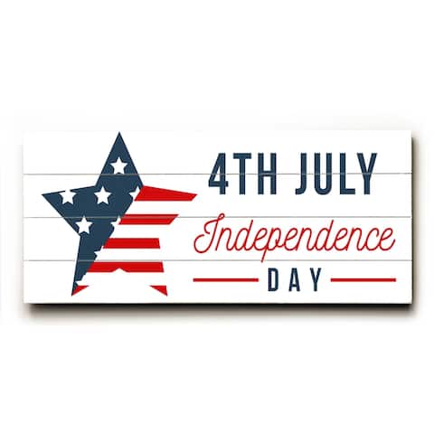 4th July - Planked Wood Wall Decor