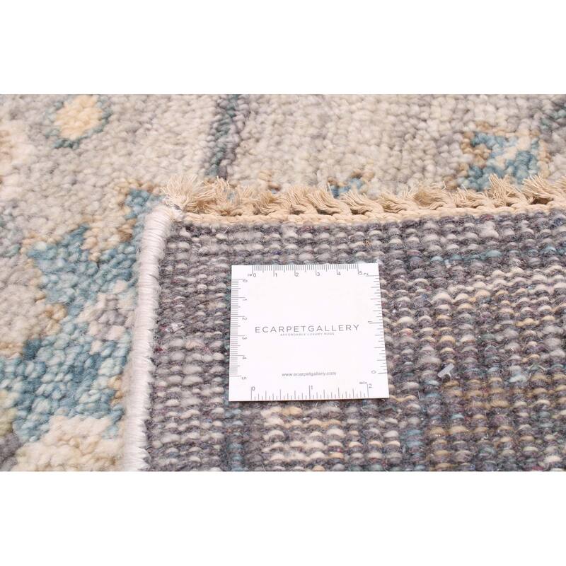 ECARPETGALLERY Hand-knotted Jules Serapi Light Grey Wool Rug - 7'9 x 10'5