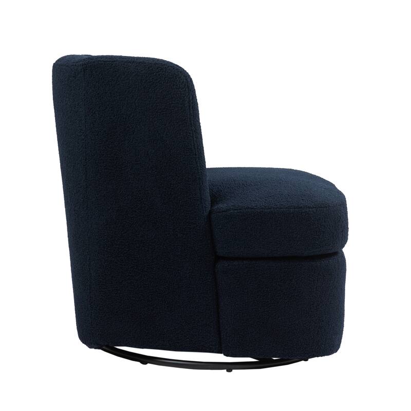 Swivel Accent chairs With Boucle Linen Fabric Set of 2
