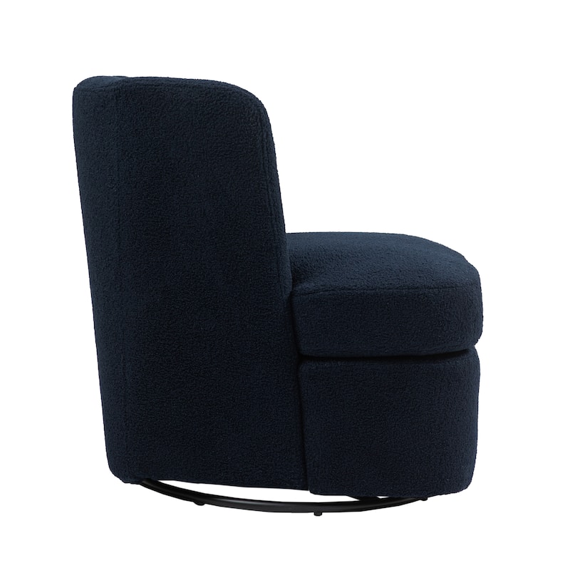 Swivel Upholstered Accent chair With pillow