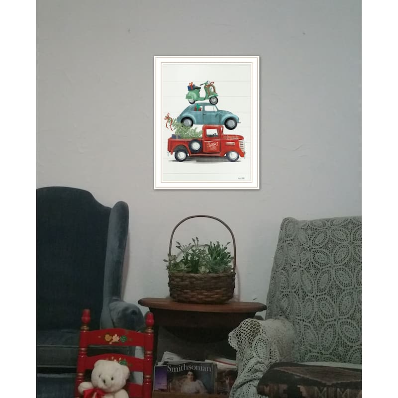 TrendyDecor4U Contemporary "Holiday Travels" Framed Print Wall Art