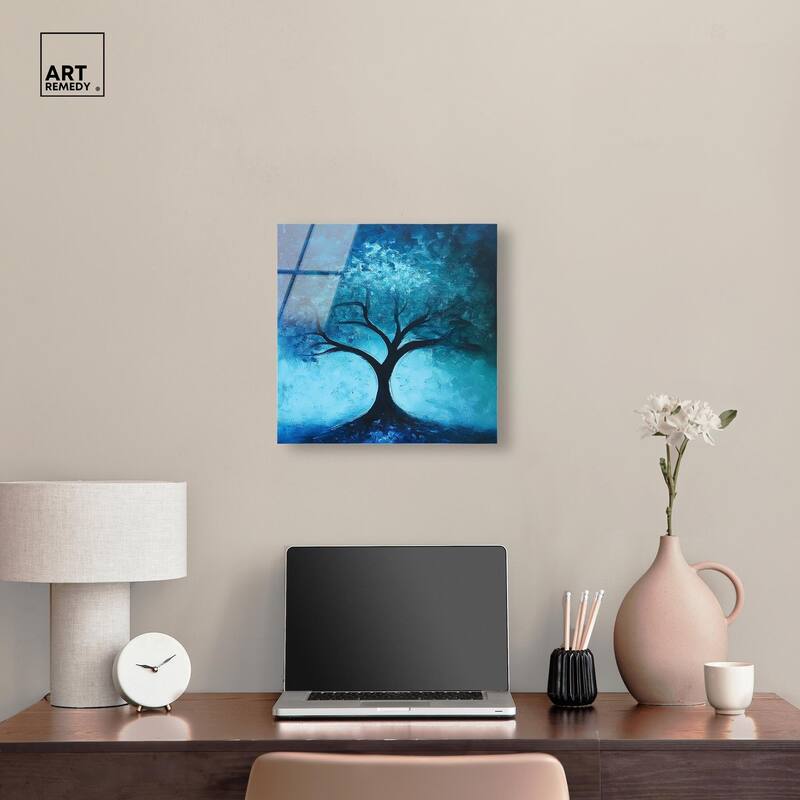 Tree of Opposites III Acrylic by Art Remedy, Ready to Hang