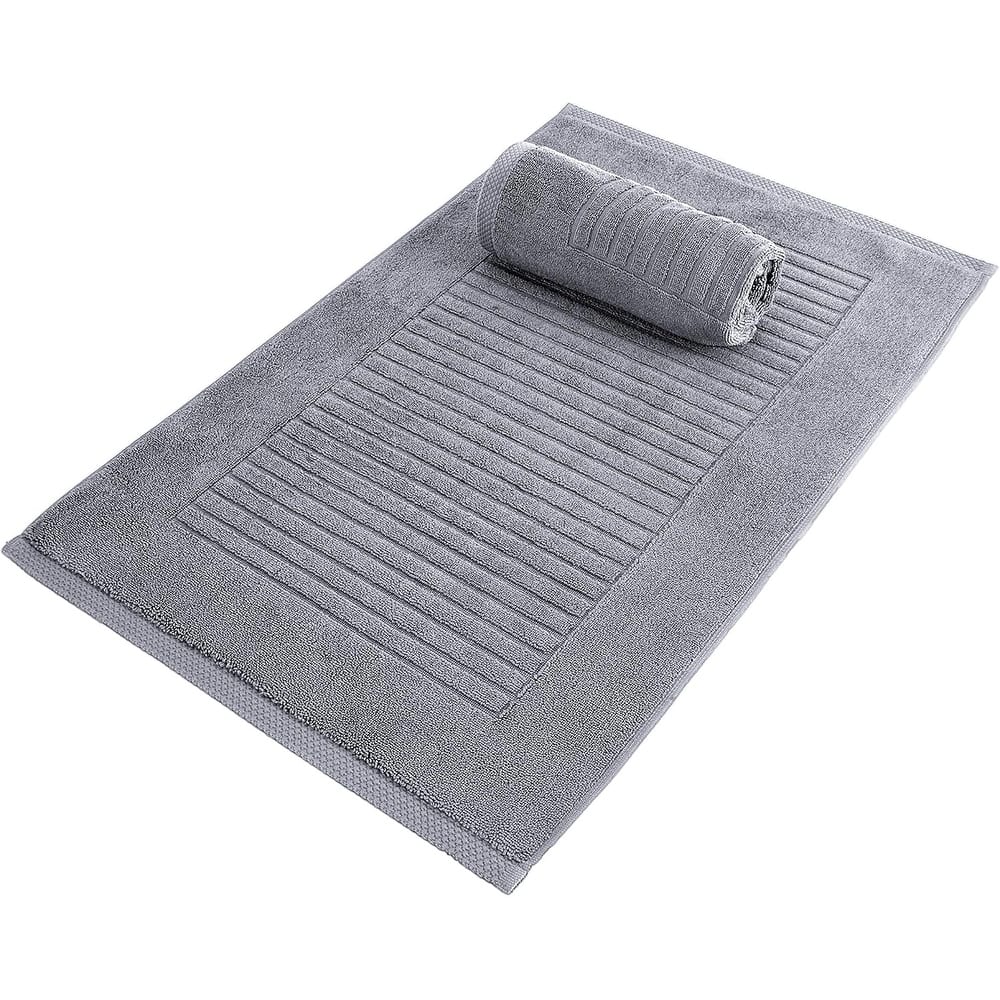 Brampton Plush Absorbent Non-Slip Cotton Bath Mat Set of 2