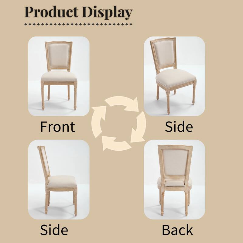 Set of 2 French Country Dining Chairs