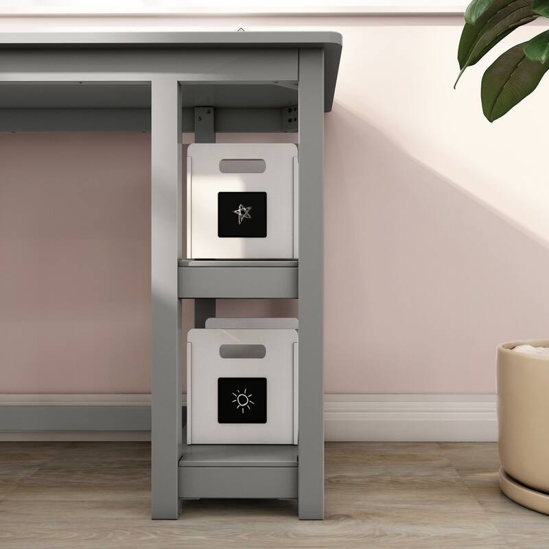 Max and Lily Corner Desk w/ Shelves