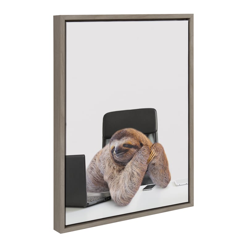 Kate and Laurel Sylvie Sam Framed Canvas by The Creative Bunch Studio