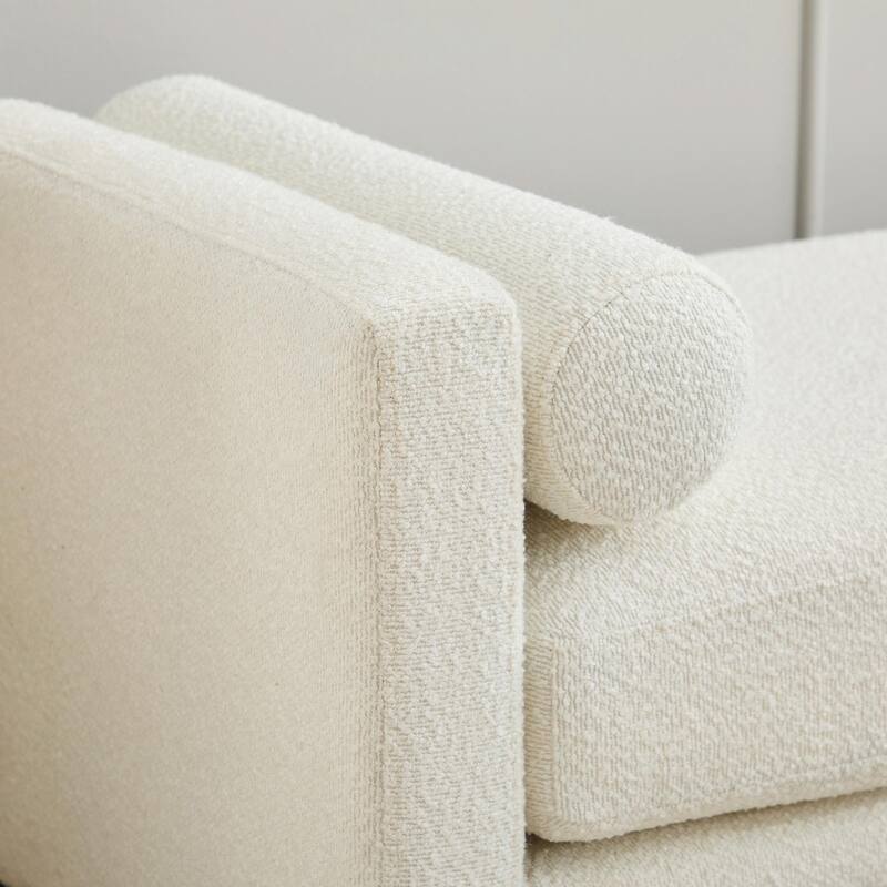 ​66" Upholstered Storage Bench - PU with Bolster Pillows