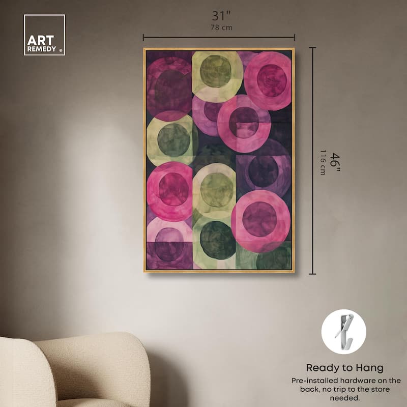 Orbital Pattern Canvas by Art Remedy