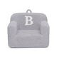preview thumbnail 1 of 2, Personalized Monogram Cozee Sherpa Chair - Customize with Letter B - Foam Kids Chair for Ages 18 Months and Up