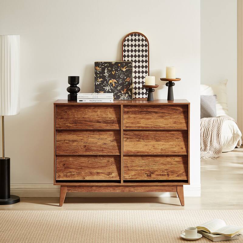 4 Drawer /6 Drawer vintage-style and bevel design, hidden drawer pulls