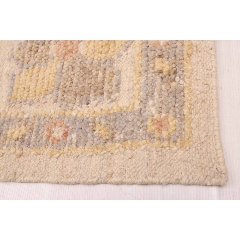 ECARPETGALLERY Hand-knotted Looma Ivory Wool Rug - 8'3 x 9'11