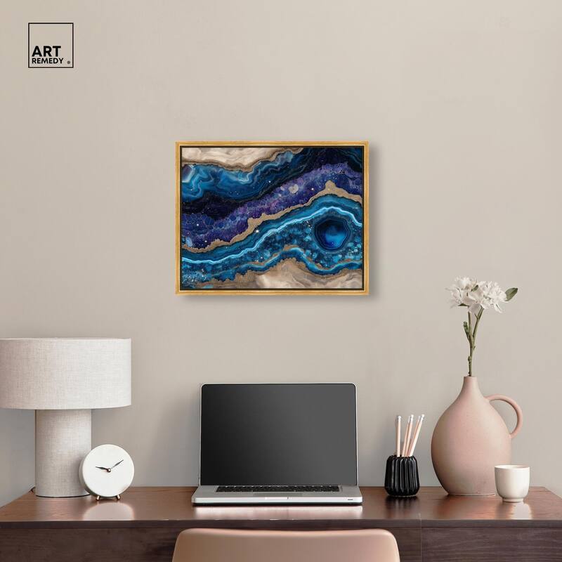 Galactic Geode I Canvas by Art Remedy