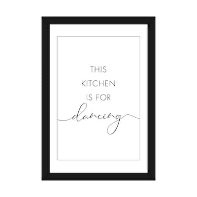 iCanvas "This Kitchen Is For Dancing" by Nouveau Prints