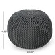 preview thumbnail 4 of 62, Moro Handcrafted Modern Cotton Pouf by Christopher Knight Home
