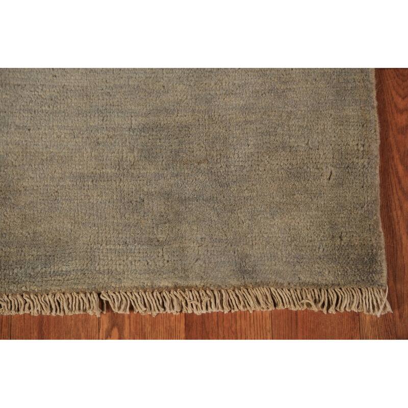 Modern Gabbeh Runner Rug Handmade Wool Carpet - 2'9" x 9'9"
