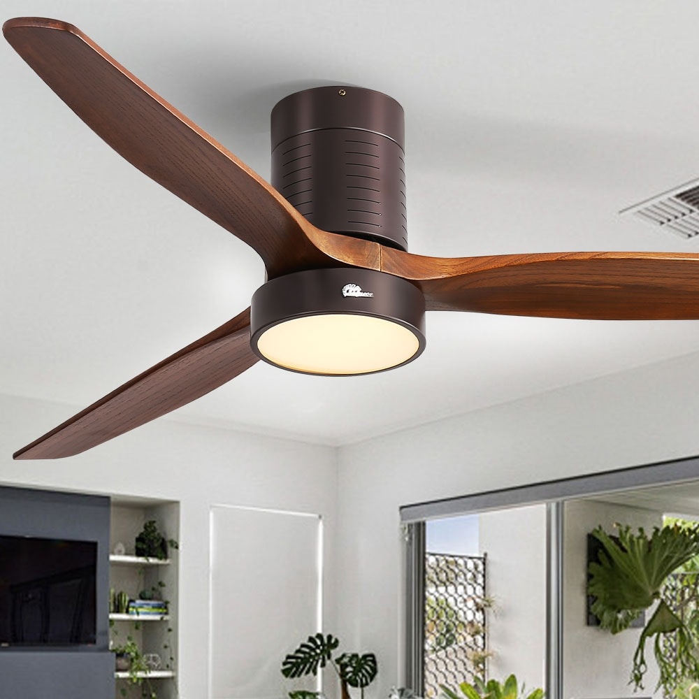 View of Flush Mount Indoor Ceiling Fans - Bed Bath & Beyond